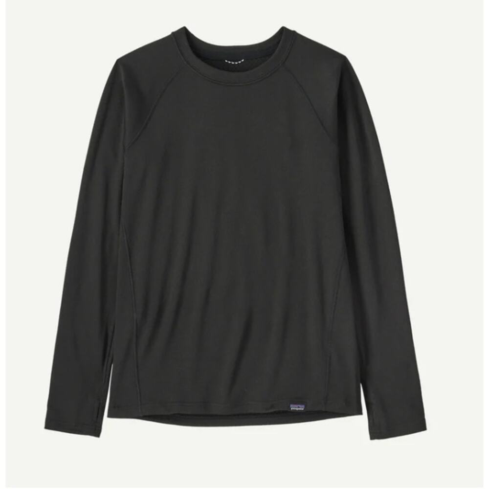 Patagonia Capilene Baselayer Thermal Crew Black Size Medium Youth Long Sleeves